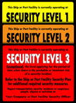 ISPS / Security Level Signs