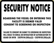 Security Notice Sign